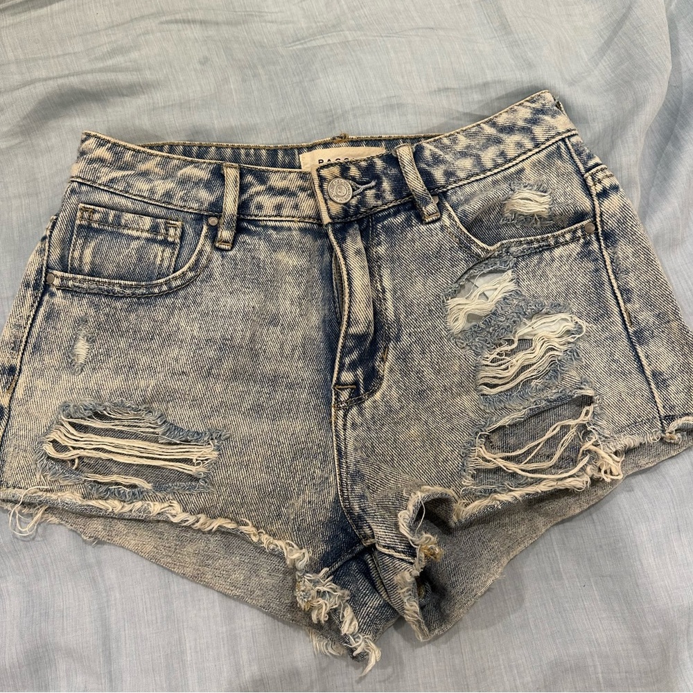 Acid wash pacsun jean shorts